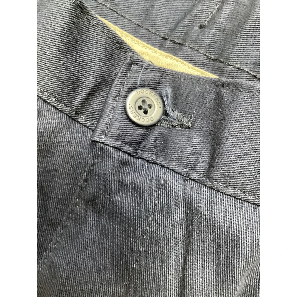 Dockers‎ Boys Husky 28H Navy Blue Pleated Pants Classic Fit Adjustable Waist NWT